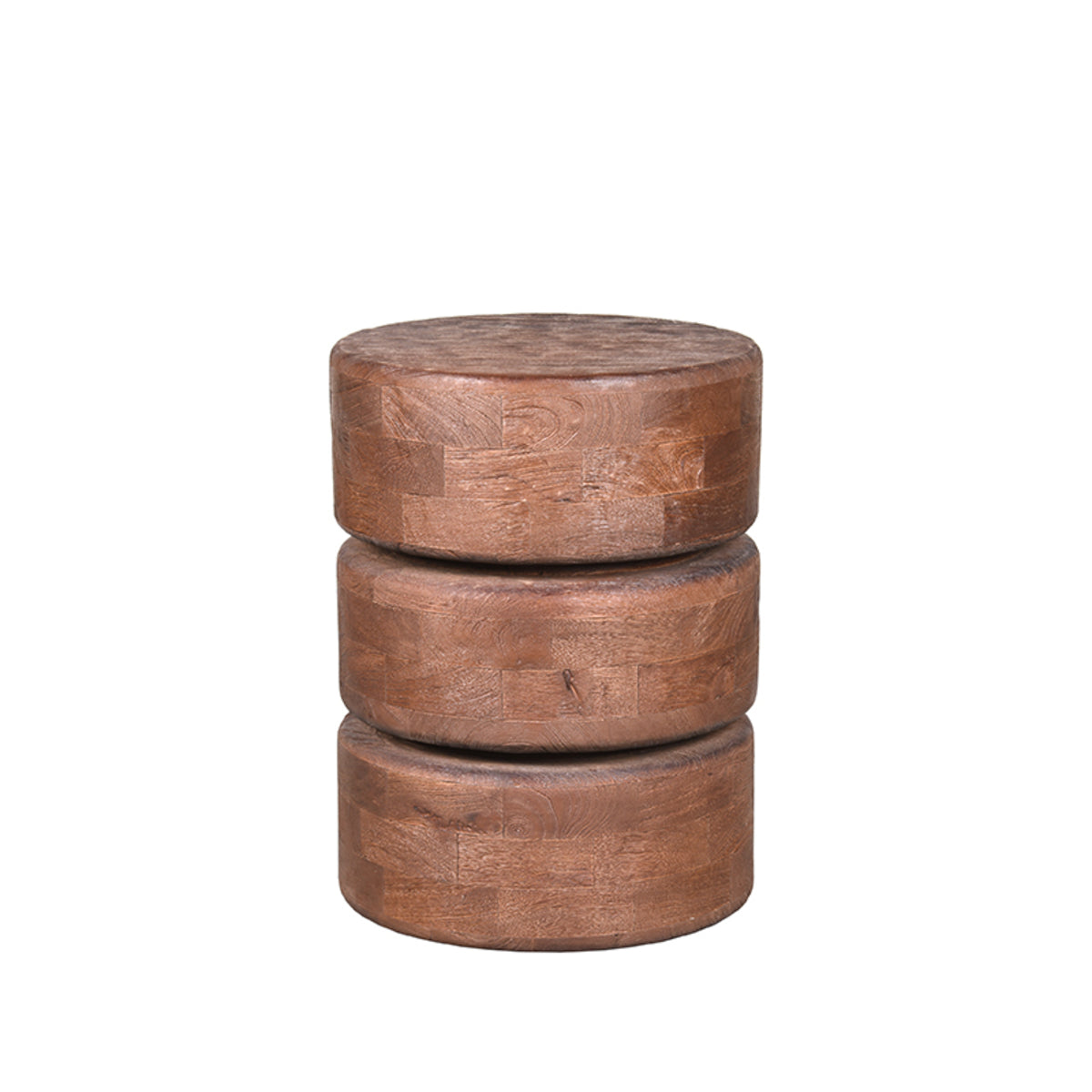 LABEL51 Bijzettafel Milly – Massief Mangohout – Ø35 cm